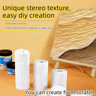 1 rulle 2,7 m vit gipsgasbinda, universell konstfixeringsgipsbinda texturmålning snabbtorkande gipsbinda för knä, axel, basketbollgips, lämplig för konstprojekt, bukgjutningar, masktillverkning, skulptur, kroppsgjutningar, hantverksprojekt, landskapstexturmålning etc.