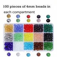 15 Colors Crystal Wheel Glass Beads Set, Flat Beads DIY Craft Materials For Bracelet, Bag Chain, Jewelry Making Accessories - Set - View 3