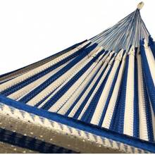 hamacaHamaca Yucateca Colgante Grande XXL 100% Algodón Resistente y Colorida Hecha en México Ideal para Interiores y Exteriores Azul Rey - Azul Rey - Ver 3