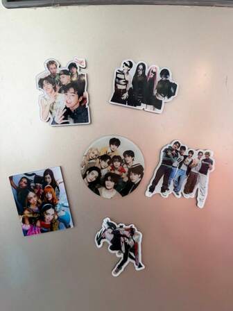 Imanes de acrílico con portadas de álbumes de estrellas coreanas COR MARTINTIS An Qian Hao Zhao Yufan Fang Can Reze Arc Denki Aespa Ningning KATSEYE Kpop para decoración de refrigerador y merchandising de fans