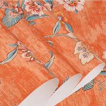 2D立体花卉图案自粘墙纸 - 自粘式，防水，适用于客厅和卧室装饰，易于粘贴和移除，多种颜色可选 - 彩色 - 查看 4