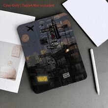 Night View City Scenery Design Foldable Protective Case - Lightweight Compatible With 10. 9/ 10. 2inch , Air 5th/4th Gen, Pro 11 2022, 7th/8th Gen, Air 2/Air, M3/A16 2025 - Suitable For Work, Travel, And Daily Use. Christmas Accessories. Beautiful/Galaxy Tablet. Cute Tablet - 混合顏色 - 查看 8