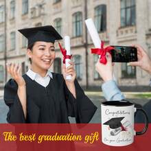 1个，11盎司毕业庆典马克杯，学士帽卷轴，2025届、2026届学生毕业礼物，可定制毕业姓名马克杯，大学及研究生毕业派对纪念礼物，多色高品质马克杯，咖啡杯，牛奶杯