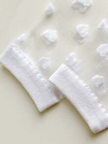 1/3 Pair Bow Lace Thigh High Socks, Suitable For Mini Skirts, Y2K Style, Valentine's Day Women's Wear, Women's Socks, Valentine's Day, Thigh High Socks, Valentine's Day Gift, Women's Thigh High Socks - Multicolor - View 6