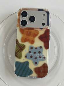 Y2K Cute Star Soft Gel Phone Case, Compatible With IPhone 17 Pro Max, 17 Pro, 17 Air, 17, 15, 16 Pro Max, 14 Pro, 13, 12, 11, Glossy Soft Shell, Gift Packaging - Plaid Stars - View 4