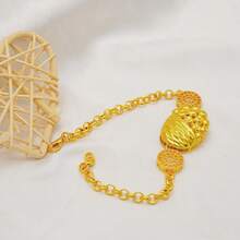 Dubai 24K Golden Plated Jewelry Set Women's Banquet Wedding Big Necklace Set - BJ1052Q6 - View 5