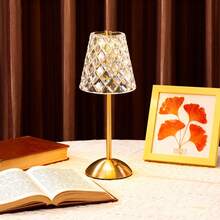 Cordless Table Lamp Rechargeable Gold - 1 Pack Battery Operated Lamp For Decor, Stepless Dimming Touch Control Wireless Lamp For Bedroom, Dining Table, Counter, Living Room - T6001-1 - Xem 5