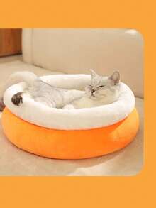 1 Stück Katzenkorb, Winterwarmes Hundebett, vollständig geschlossenes weiches Knetschlafnest, ganzjährig universelle Haustierzubehör Haustierkorb, geschlossenes Katzenhaus, warmes Hundebett, Höhlenbett, weiches Haustierkörbchen, flauschige Katzenhöhle, Innenhaustier-Bett, beruhigendes Bett, angstlösend, gemütlicher Schlafsack, für Kätzchen & Welpen, Plüsch-Haustier-Bett, Kuschelnest, Haustierbett, Haustier-Möbel, Geschenk für Haustierbesitzer, Winterbett, Ganzjahresbett, orthopädische Haustier-Matte, Kleintierbett