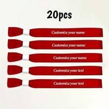 [Custom] Personalized Party Wristbands, Disposable Ribbon Bracelets, Conference Event Check-In Wristbands, Customized, Suitable For Events, Birthdays, Weddings, Group Gatherings, Music Festivals And Concerts, Adding A Festive Atmosphere To Music Concerts And Holiday Celebrations - Multicolor - View 9