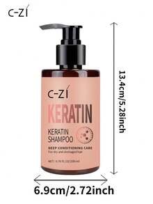 C-ZI 角蛋白洗发水，深层滋养，修护干枯受损发质，200毫升/6.76液盎司 - 200ml - 查看 11