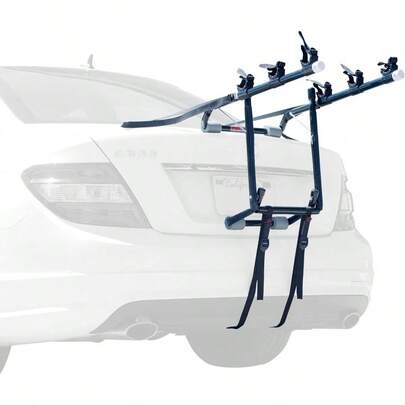 Sports Deluxe 2 - Bike Trunk Mount Rack, Model 102DB, Black/ Silver, 23x 15x 4 Inches
