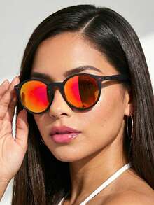 Women Sunglasses - Gương đỏ - Xem 1