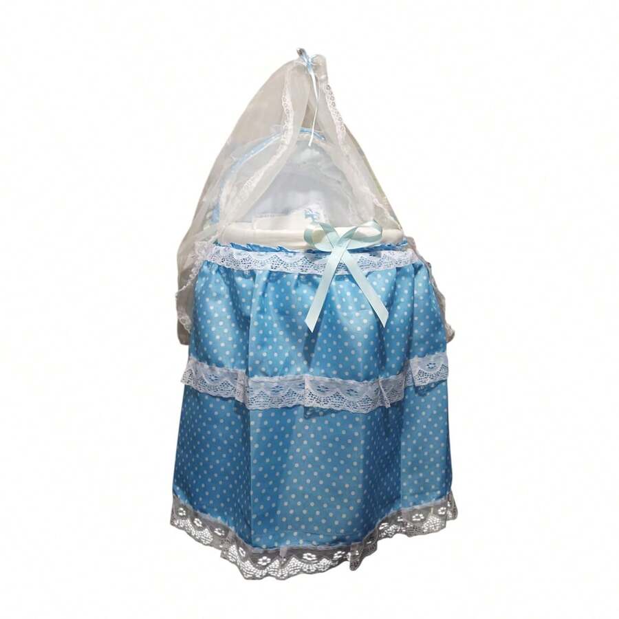 Juguete / Moises Para Muñeco / Nenuco /moises juguete tradicional / juguete para muñeca / moises  muñeca o nenuco / galmo - Celeste - Ver 1