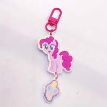My Little Pony Creative Acrylic Keychain For Backpacks - Fluttershy Rarity Twilight Sparkle Pinkie Pie - Adorable Accessory Compact And Cute, Pairs Perfectly With Any Bag Or Backpack Accessory. Ideal For School And Office Use. The Perfect Gift For Young People On Birthdays, Christmas, And Back-To-School Season. Suitable For Birthday Celebrations, Ideal As A Friend Gift, Or Commemorative Present. - Multicolor - View 6