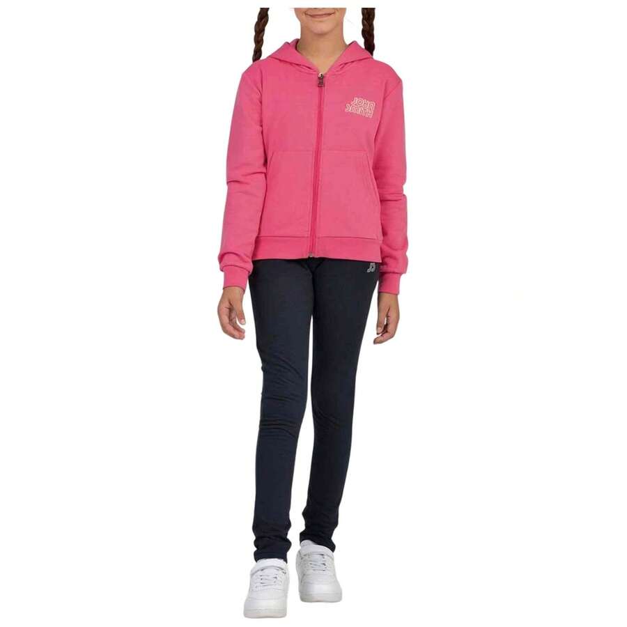 John Smith Complete Tracksuit CD17017000 For Girls In Color Pink - وردي - مشاهدة 1