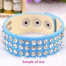 100 Sets Cz Colorful Crystal Rivets Silver Color Spots Studs Double Cap For DIY Leather-Craft (Clear White, 8MM) - ColorC - 查看 1