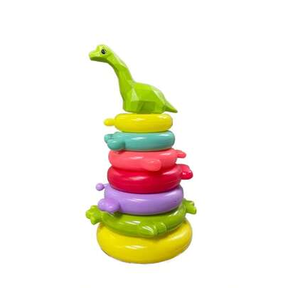 Đồ chơi xếp vòng cầu vồng CoolNuro, thích hợp cho bé từ 0-3 tuổi, đồ chơi xếp vòng giáo dục, các vòng nhiều màu sắc, đồ chơi phát triển sớm và tăng cường trí thông minh, thích hợp cho bé trai và bé gái trên 0 tuổi.