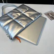 YOONI Padded Laptop Sleeve, Shoulder Crossbody Laptop Bag, Splash-Resistant Y2K Style Laptop Protective Case, Fits 13-14 Inch, 15-16 Inch Laptop, Compatible With M4/M3/M2/M1, PC Notebook Chromebook - Multicolor - View 9