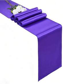 1pc/5pcs/10pcs Satin Table Runner Ribbon Table Runner, Suitable For Home, Party, Wedding, Restaurant, Hotel, Event, Birthday Decor - Multicolor - View 18
