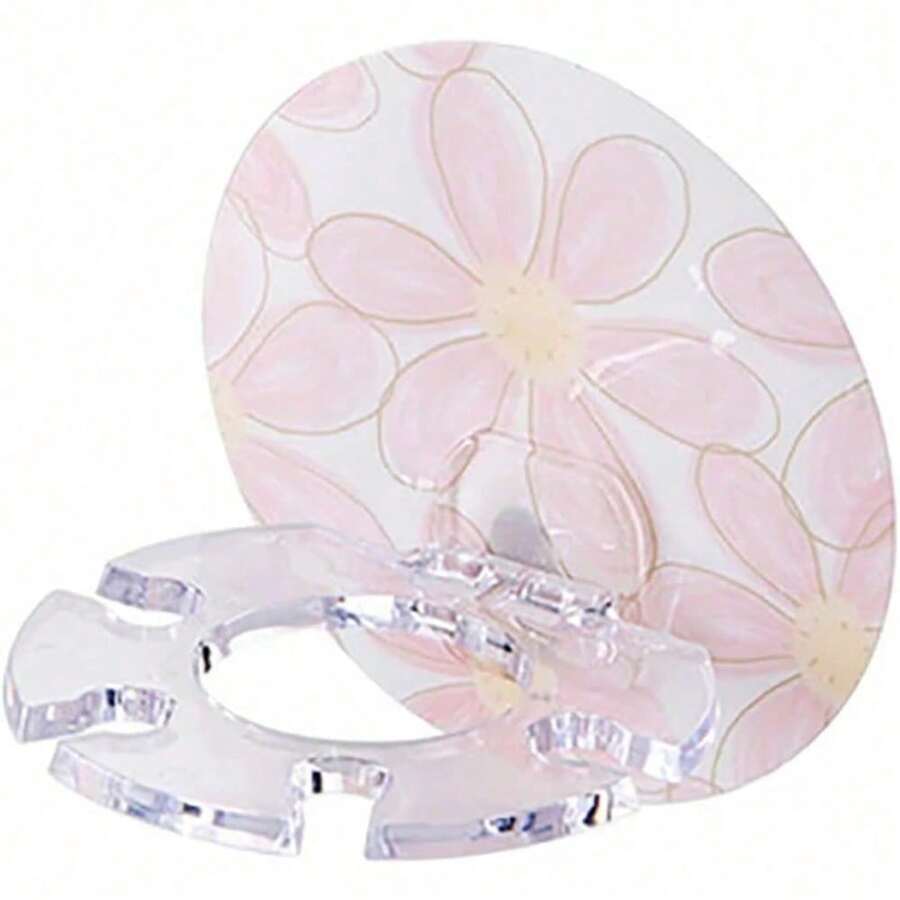 Pink Strong Suction Toothbrush Holder With Toothpaste Storage, Bathroom & Shower Mount Organizer Rack For Family And Travel - 粉色 - 查看 1