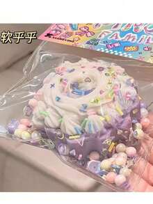 Sac transparent givré pour emballage de boulangerie pour donuts, pain grillé, sac de pain. Jouet de pression en forme de patte de chat chinois lâche, gaufre. Cadeau d'anniversaire, décoration de fête, jouet anti-stress pour étudiants et bureau, cadeau du Nouvel An (certains accessoires aléatoires) - Multicolore - Voir 15