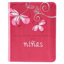 Devocional de un minuto para niñas, imitación piel. - Libro único - Ver 1