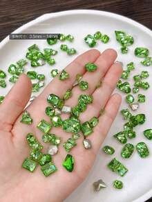 (متوفرة بألوان متعددة) ملحقات فن الأظافر عالية الجودة - 30 قطعة مختلطة من الراين ستون الزجاجي الشفاف ثلاثي الأبعاد، زخارف أظافر بشكل قلب وغير متماثل، لوازم الأظافر، أحجار الأظافر - متعدد الألوان - مشاهدة 23