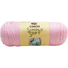 Caron Simply - Hilo rosa suave suave - Paquete de 3 unidades de 170 g 6 oz - Acrílico - 4 Medianos Worsted - 315 yardas - Tejer Crochet - Rosasuave - Ver 2