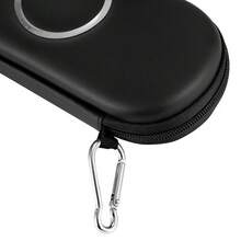 Funda con aros para PSP talla grande vendida a nivel transfronterizo, bolsa de almacenamiento para PSP3000, estuche rígido para PSP2000, funda de transporte para PSP a prueba de polvo y resistente al desgaste - Negro - Ver 3