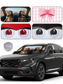 Foldable Car Windshield Sun Shade, Innovative Upgraded No-Glare Technology For Maximum Coverage In 2026, Keeps Your Car Cool, Essential Car Accessory, Small Size (59.06 Inches X 27.5 Inches) - A - View 2
