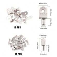 90pcs Cabinet Shelf Pins, 5mm Shelf Pins, Metal Bookshelf Pins, Shelf Pin Supports, Medicine Cabinet Shelf Replacement Parts, 5mm Shelf Pin Supports - Multicolor - View 8