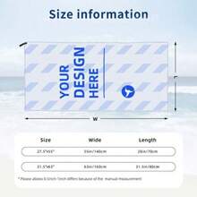 1pc Bohemian Beach Sarong & Towel - Quick-Dry Microfiber Wrap With Tropical Palm Leaf Print, Lightweight & Breathable For Poolside, Resort, Perfect Birthday Christmas Mother's Day Gift For Men, Women, Family And Friends Size 70x140cm/27.56x55.12 In - 白色 - 查看 6