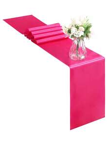 1pc/5pcs/10pcs Satin Table Runner Ribbon Table Runner, Suitable For Home, Party, Wedding, Restaurant, Hotel, Event, Birthday Decor - Multicolor - View 25