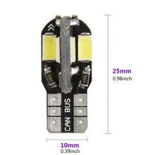 10pcs T10 5730 8SMD LED Car Interior Lights, 12V White CANBUS Error-Free Automotive Wedge Bulbs, Super Bright Car Interior Roof/Map/License Plate Lights, Universal Fit For Sedan/Truck/SUV/MPV, Long Lifespan Automotive LED Bulbs, Plug And Play Car Interior Lighting Accessories - Multicolor - View 4