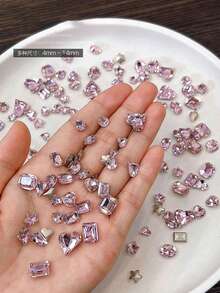(متوفرة بألوان متعددة) ملحقات فن الأظافر عالية الجودة - 30 قطعة مختلطة من الراين ستون الزجاجي الشفاف ثلاثي الأبعاد، زخارف أظافر بشكل قلب وغير متماثل، لوازم الأظافر، أحجار الأظافر - متعدد الألوان - مشاهدة 21