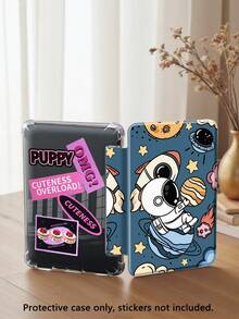 可爱卡通宇航员保护套，兼容 iPad Air 4/5 10.9 英寸、iPad 7/8/9 10.2 英寸、iPad 第十代，内置 Apple Pencil 插槽，支持自动睡眠/唤醒功能，也兼容三星 Tab S6 10.4 英寸、Tab A9 11 英寸、Kindle Paperwhite 第十二代（2024 年款），宇航员保护套，儿童礼物，情人节礼物，新年礼物 - 彩色 - 查看 9