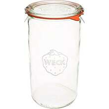 VERSAINSECT - 1.5L Glass Jars with Large Storage Capacity - Preserving Jars with Airtight Lids Suitable for Pickling - Heat Resistant Canning Jars - Microwave Safe - 1 Jar with Glass Lid 54 fl. oz - Transparente - Ver 1