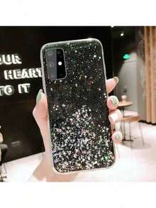 这款闪亮手机壳兼容三星 Galaxy A17、A07、A14、A15、A16 5G、A26、A36、A56、A55、A35、A25、A05S 以及 S25、S24、S23、S22、S21、S20、S25 FE、S24 Plus、S22 Ultra 和 17、16、15、14、13、12、11 Pro Max Plus / 也兼容 Redmi 11、12、13、14、C、Note 8、9。柔软硅胶材质,全方位保护,适合作为礼物送给男孩女孩。国际版,非国内版。 - 黑色 - 查看 10