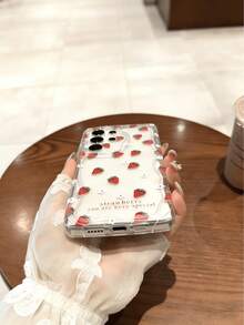 小花草莓奶油边手机壳，兼容 17/17Pro/17ProMax/16/15/11/12/13/14 Pro Max/Xs/Xr/11 Pro/11 Pro Max/12 Pro/12 Pro Max/13 Pro/13 Pro Max/7 Plus/14 Pro/14 Pro Max/14 Plus/8 Plus/SE2，兼容Galaxy S21 5G/S21 FE 5G/S21 Ultra 5G/S22/S22 Ultra/S22+/S23 Ultra/S23/S23+/S24/S24+/S24 Ultra/S24FE/S25/S25+/S25 Ultra，兼容Redmi Note，兼容OPPO，兼容vivo，兼容荣耀，国际版，非国内版 - 無色 - 查看 5