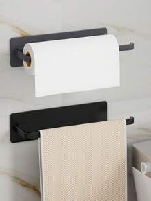 Space-Saving Wall-Mounted Paper Towel Holder | Convenient And Practical, Strong Adhesive Design, Stable Load-Bearing, No Damage To Walls, Suitable For Kitchen, Bathroom, Living Room And Other Scenarios, Easy Access - Multicolor - View 10