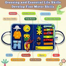 Educational Learning Toys-Felt Textures Offer Tactile Exploration, Making It Ideal For Interactive Learning And Parent-Child Bonding. Promote Sensory Development And Practical Skills, Multifunctional Educational Tool Features Creative Pasting. - 粉色 - 查看 2