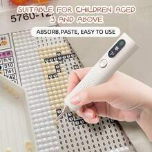 AOYI Automatic Diamond Painting Pen, Low Noise Wireless Electric Diamond Dot Pen, DIY Diamond Painting Tool - Multicolor - View 4