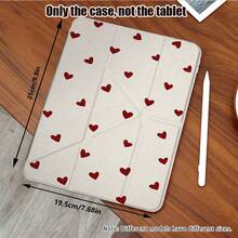 Valentine's Day Y-Shaped Foldable Stand, High-Definition UV Printing, 360° Rotatable IPad Protective Case, Suitable For IPad 11 2025, IPad Air 11/13 2025 M3, IPad Air (M2) 11/13 Inch, IPad Air 4/5/6 10.9inch, IPad Pro 11 Inch, IPad Pro 12.9 Inch, IPad 10.2 Inch, IPad 9th/10th Generation, IPad 10.9/Air5/Air4 (10.9in), IPad Pro 2018 (11in), IPad Pro 20/21/22 (11in), IPad Air 2024 11in, IPad Air6/Air 7 11in 2025 IPad - Multicolor - View 2