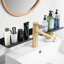 Estante para ducha y soporte para cabezal de duchaEstante Organizador Regadera para Baño Estante para Lavabo de Baño Sin Taladro Organizador de Ducha Prueba de óxido Repisa para Pared Colgante Pared Accesorios para Cocina Hotel - 60 centímetros - Ver 1