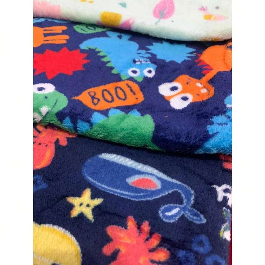KIT 2 MANTINHA COBERTOR PET GATO CACHORRO  90CM X100CM 2 UNIDADES - Multicolorido - Visão 1