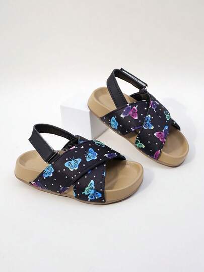 Kids Flat Sandals, Infant Sandals, Fashion Casual Sports Sandals For Boys And Girls, Summer Shoes With Hook And Loop Non-Slip