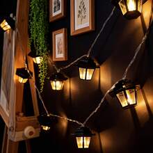 Battery Powered LED Palace Lights, Retro Design, Suitable For Lawn, Garden And Party Atmosphere (Batteries Not Included) - Warm White - View 3