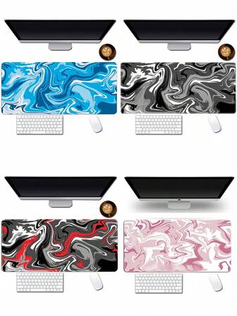 1pc Astronaut Space Abstract Cartoon Pattern Non-Slip Gaming Office Mouse Pad, 4 Colors