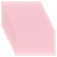 Paris  - Revestimientos para estantes de refrigerador 17.7 x 11.4 Pulgadas Recortar para Ajustar Reutilizable fácil de Limpiar plástico de Grado alimenticio Fabricado sin BPA Juego de 10 - Rosado - Ver 2