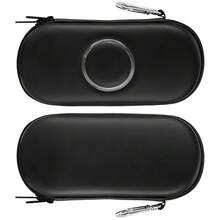 Funda con aros para PSP talla grande vendida a nivel transfronterizo, bolsa de almacenamiento para PSP3000, estuche rígido para PSP2000, funda de transporte para PSP a prueba de polvo y resistente al desgaste - Negro - Ver 10